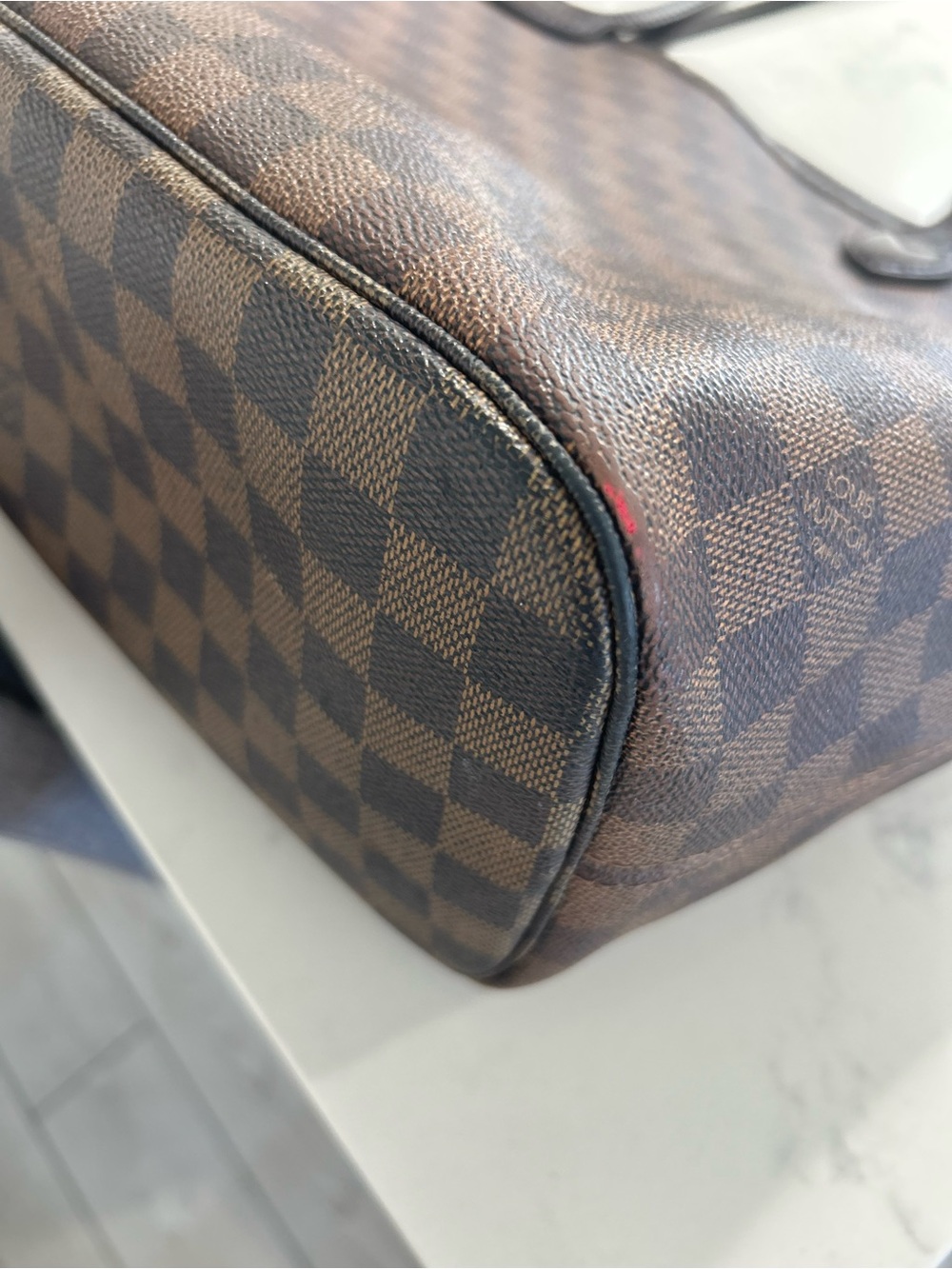 Louis Vuitton Brown Damier Ebene Neverfull mm Tote - Picture 11 of 16